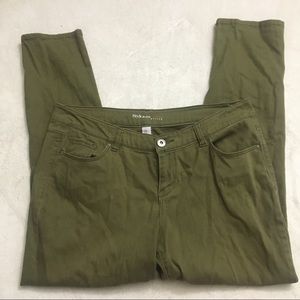 Style & Co Curvy Skinny Jeans Olive
